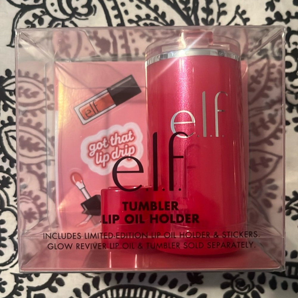 e.l.f ELF Cosmetics Tumbler Lip Oil Holder - Red Delicious Fits Stanley cup